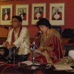 Ballari and Rishi perform Chandipath withother local artists at GMBHA Puja 2005