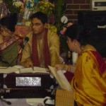 Ballari and Rishi perform Chandipath withother local artists at GMBHA Puja 2005